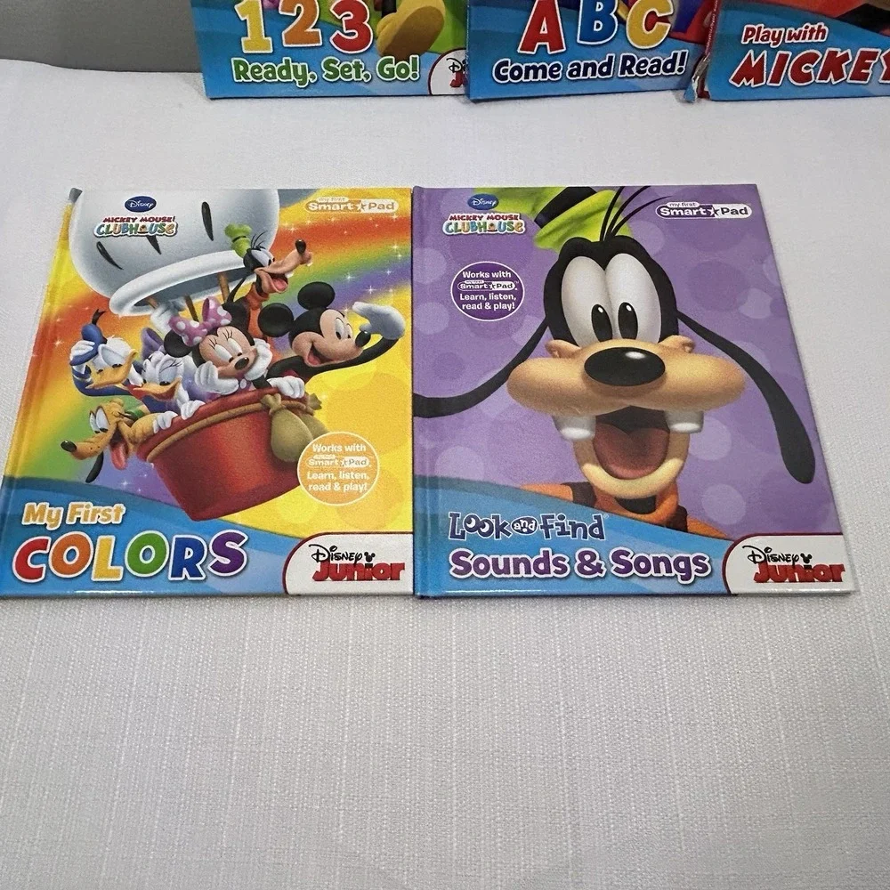 Mickey Mouse Clubhouse Lot 8 Books‎ ABC 123 Colors Words Minnie Look Find Disney